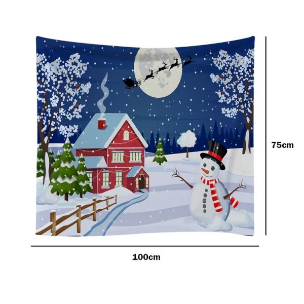 Christmas Night - 100*75cm - Printed Tapestry