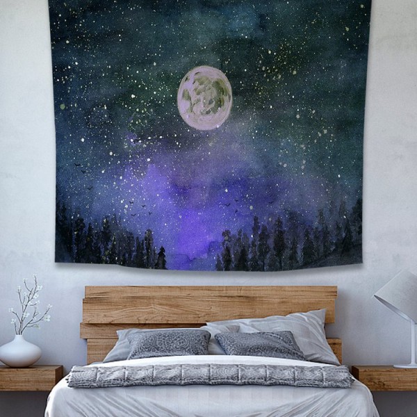 Moon - 100*75cm - Printed Tapestry