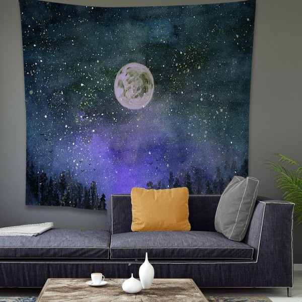 Moon - 100*75cm - Printed Tapestry