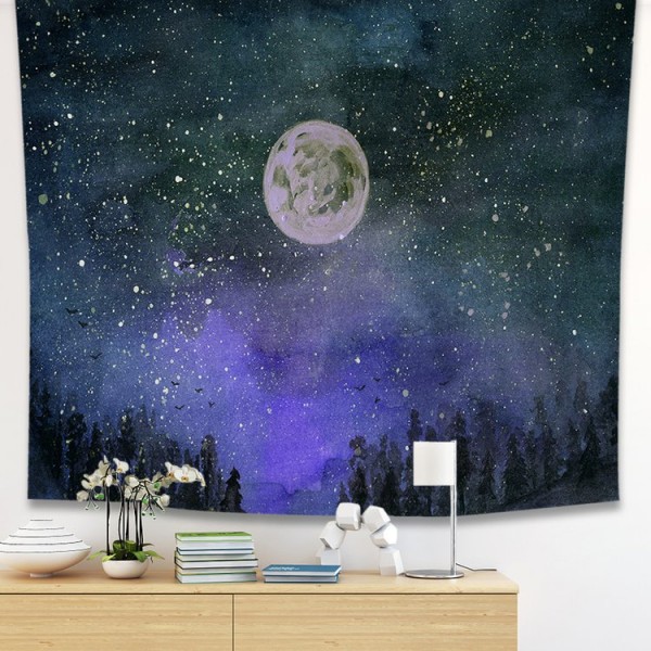 Moon - 100*75cm - Printed Tapestry