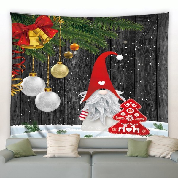 Red Gnomeheet Christmas - 100*75cm - Printed Tapestry