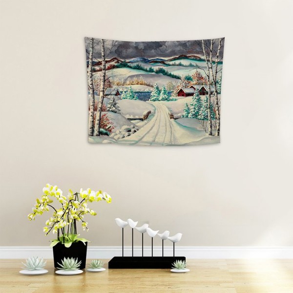 Snow Landscape - 100*75cm - Printed Tapestry