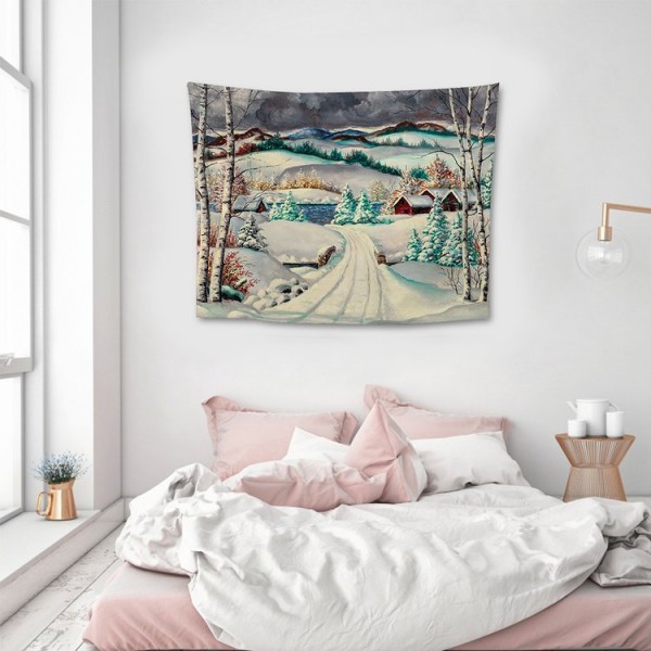 Snow Landscape - 100*75cm - Printed Tapestry