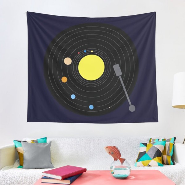 Planet Orbit - 100*75cm - Printed Tapestry