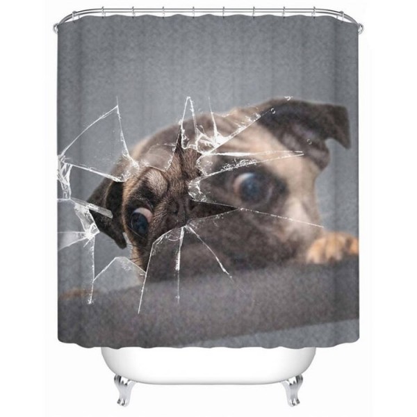 Pug - Print Shower Curtain