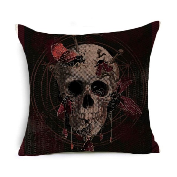 Skull - Linen Pillowcase