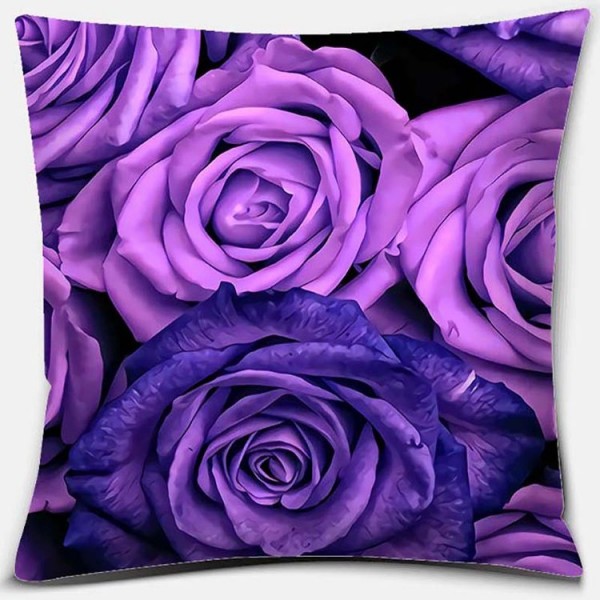 Purple - Linen Pillowcase