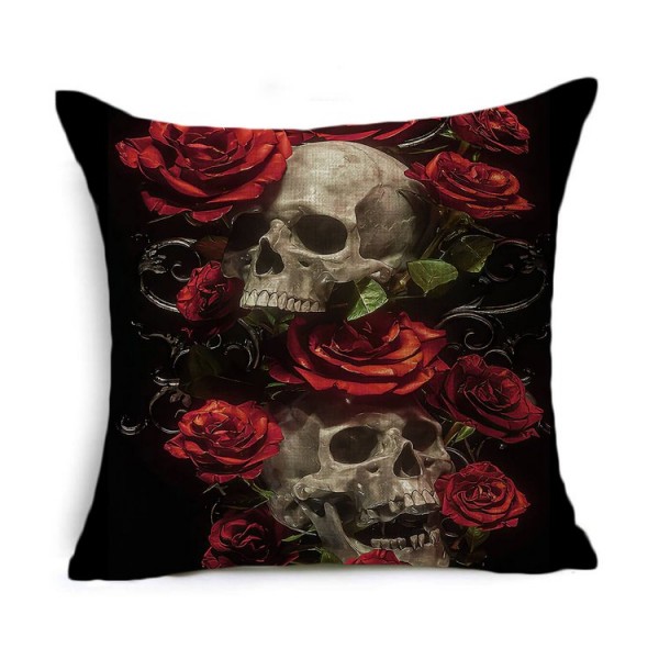 Skull - Linen Pillowcase