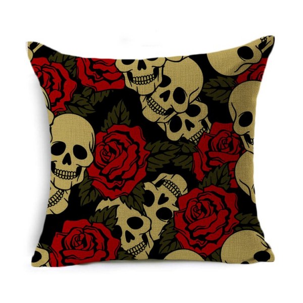 Skull - Linen Pillowcase