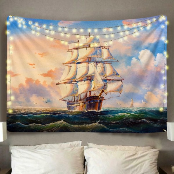 Ship\'s Voyage - Printed Tapestry