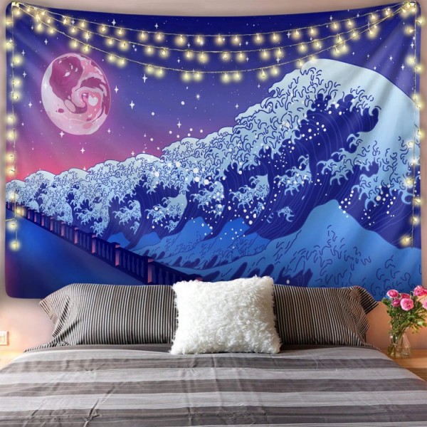 Space Wave - Printed Tapestry