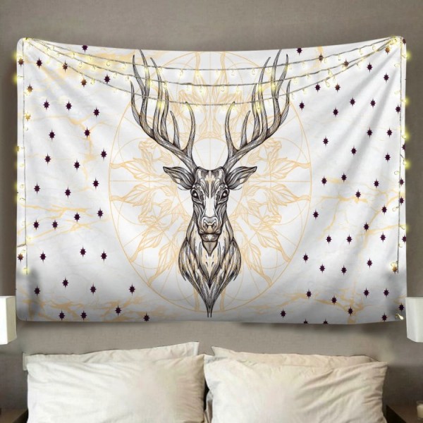 Deer Head - Printed Tapestry