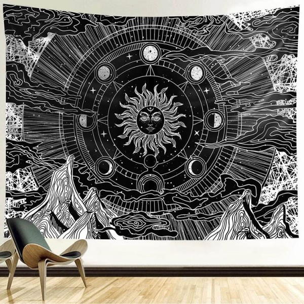 Sun and Moon - Printed Tapestry