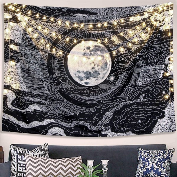 Moon and Star - Printed Tapestry