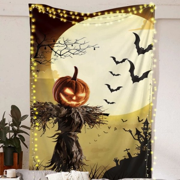 Scary Pumpkin - Printed Tapestry