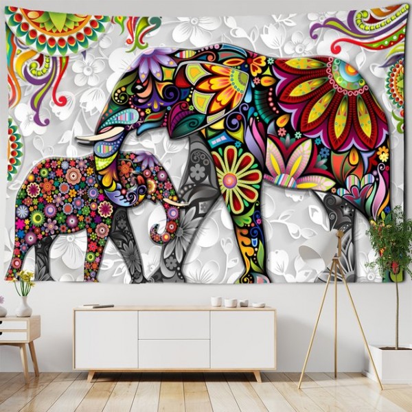 Elephant - Printed Tapestry