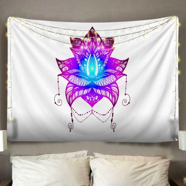 Purple Lotus - Printed Tapestry