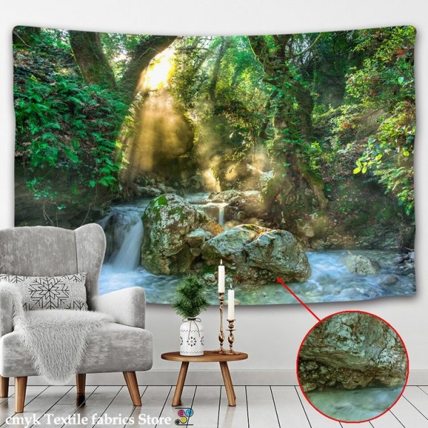 Forest and Falls - Printed Tapestry