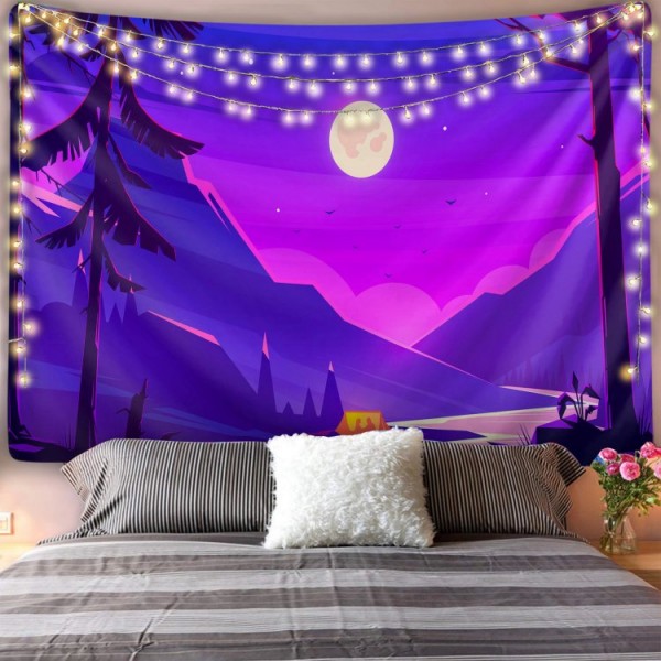 Purple Woods - Printed Tapestry