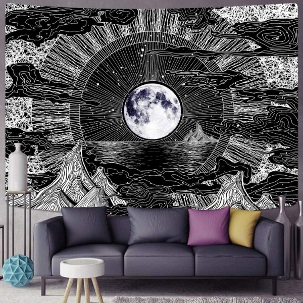 Moon and Star - Printed Tapestry