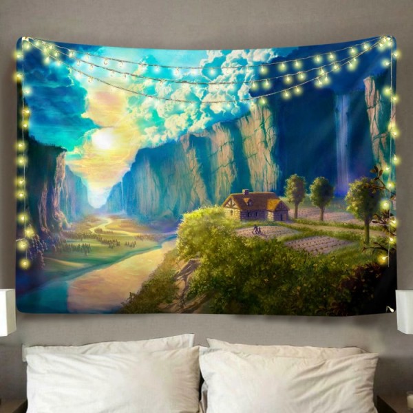 Fantasy Valley - Printed Tapestry