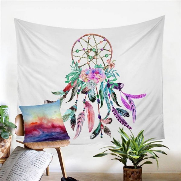 Dreamcatcher Feathers - Printed Tapestry