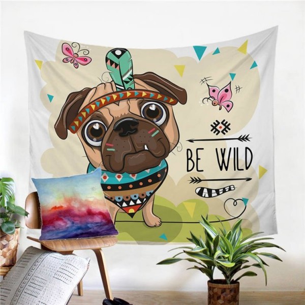 Pug - Printed Tapestry