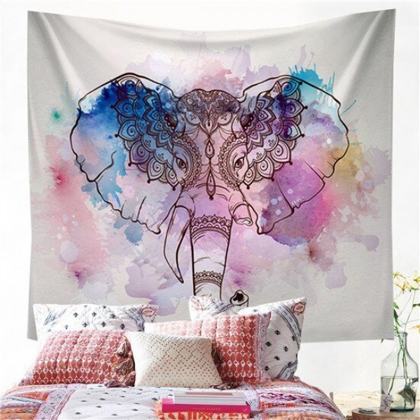 Elephant - Printed Tapestry