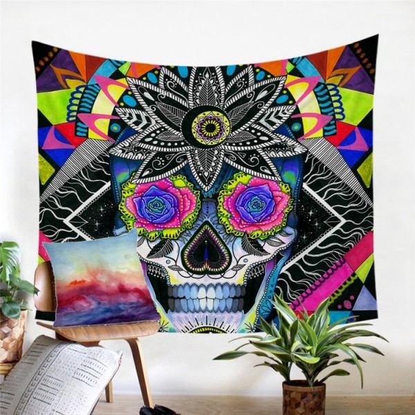 Sugar Skull - Printed Tapestry