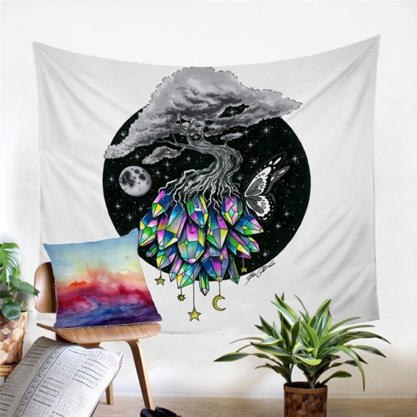 Crystal Tree - Printed Tapestry