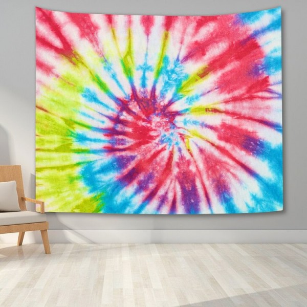 Colorful spiral - Printed Tapestry