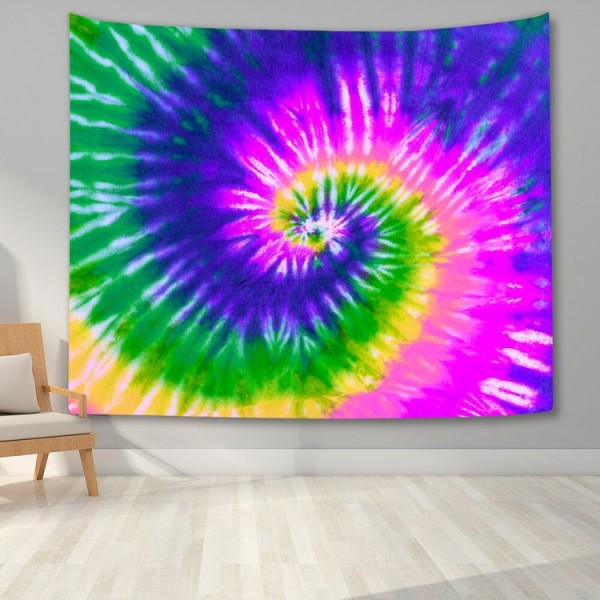 Colorful spiral - Printed Tapestry