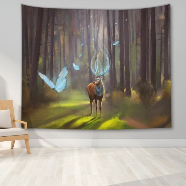 Night Nature Landscap - Printed Tapestry