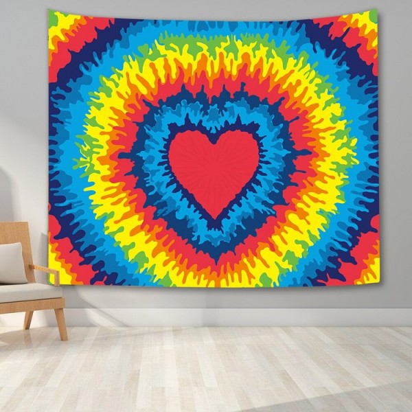 Colorful spiral - Printed Tapestry