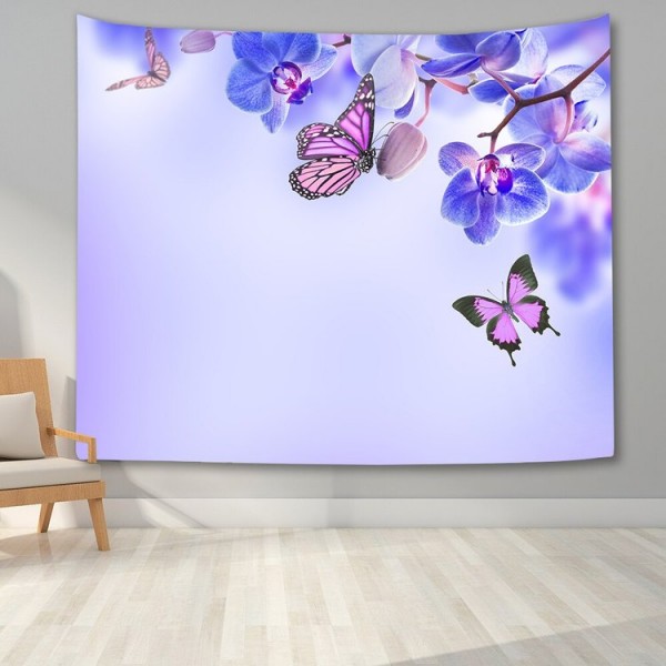 Watercolor Butterflies - Printed Tapestry