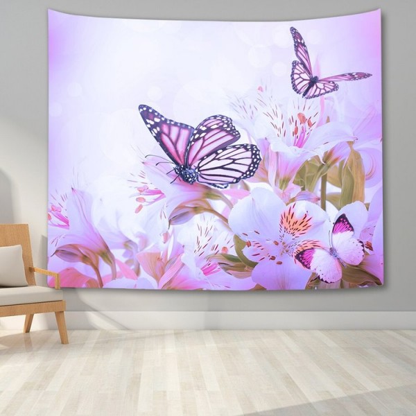 Watercolor Butterflies - Printed Tapestry