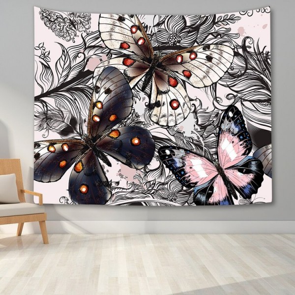 Watercolor Butterflies - Printed Tapestry