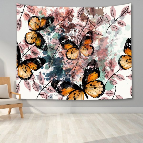 Watercolor Butterflies - Printed Tapestry