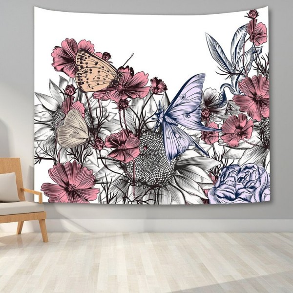 Watercolor Butterflies - Printed Tapestry