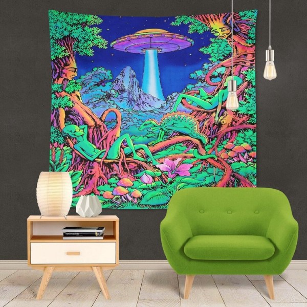 Psychedelic Mushroom - Printed Tapestry