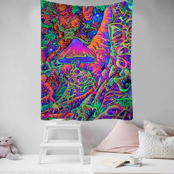 Psychedelic Mushroom - Printed Tapestry