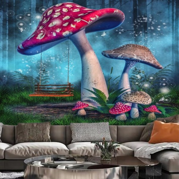 Psychedelic Mushroom - Printed Tapestry