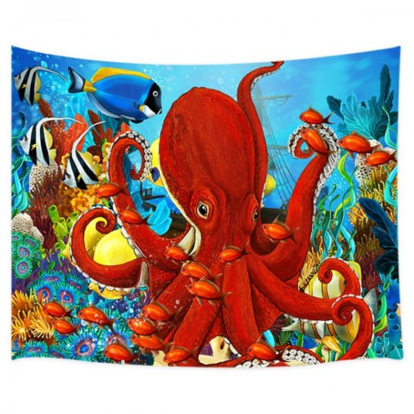 Octopus - Printed Tapestry