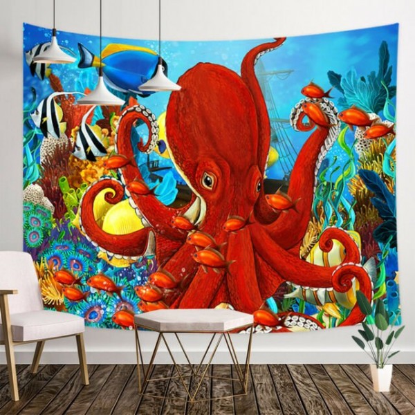 Octopus - Printed Tapestry