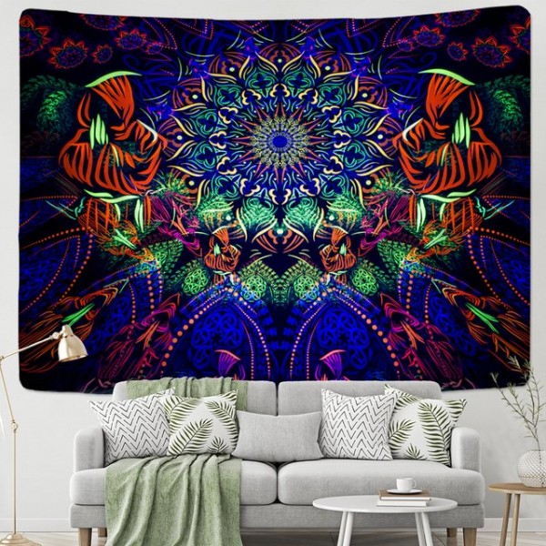 Psychedelic Mandala - Printed Tapestry