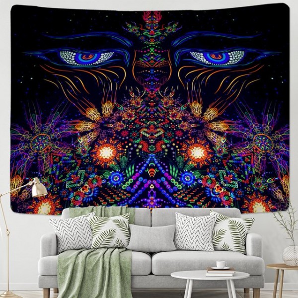 Psychedelic Mandala - Printed Tapestry