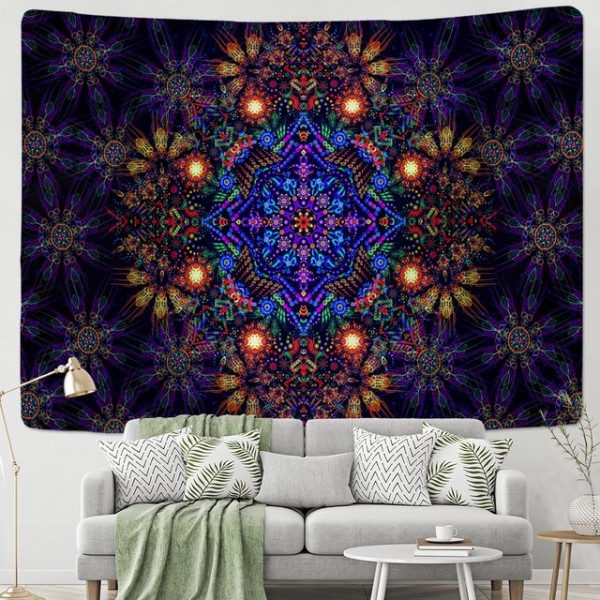 Psychedelic Mandala - Printed Tapestry