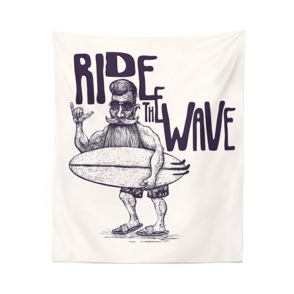 Ride the wave - Printed Tapestry