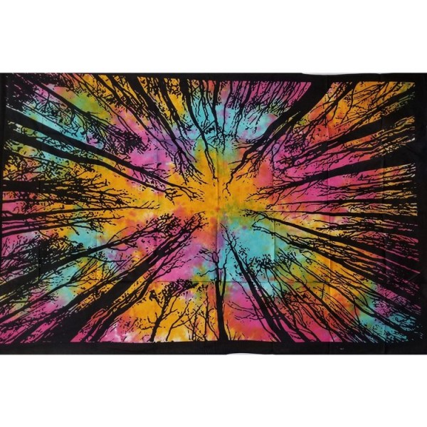 Tie dye forest - Printed Tapestry