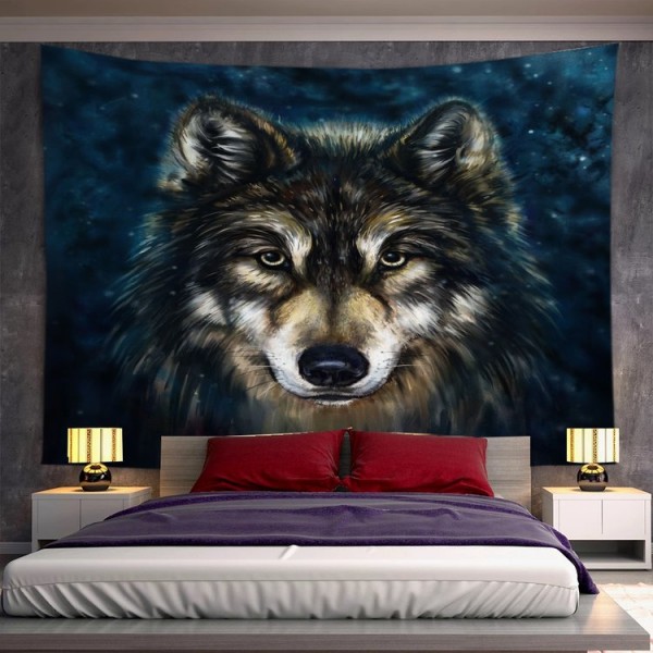 Wolf - Printed Tapestry